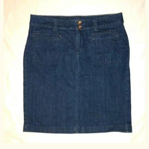 Banana Republic Blue Jean Denim Skirt Size 29R 